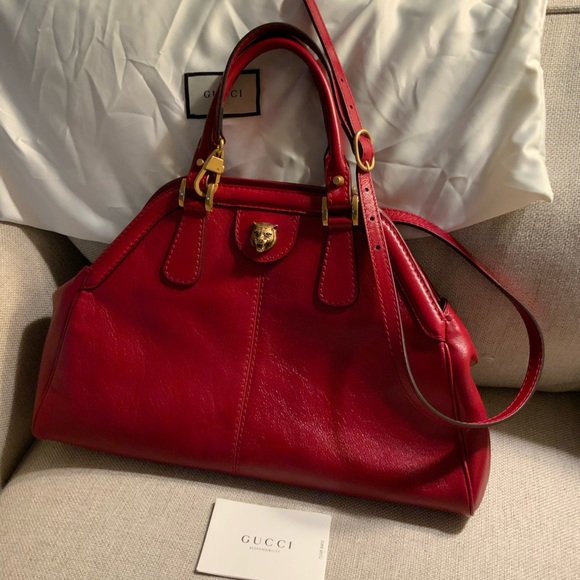 Gucci Re Belle Logo Medium Top Handle Crossbody - Picture 15 of 15